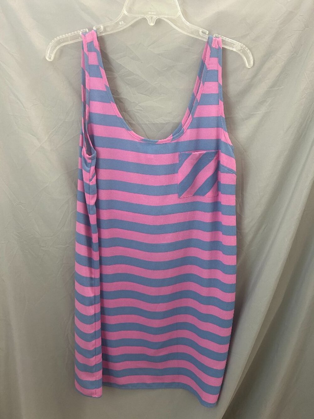 Southern Tide Pink Blue Stripe Tank Dress Size Medium Beach Preppy Coverup
